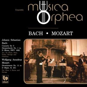 Download track Concerto For 3 Harpsichords No. 1 In D Minor, BWV 1063: III. Allegro (Arr. For Flute, Oboe, Violin, Strings And Continuo) Musica OrpheaContinuo, Oboe