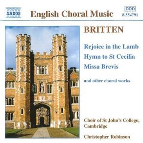 Download track 16. Missa Brevis In D - Sanctus Benjamin Britten