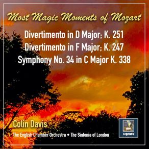 Download track Symphony No. 34 In C Major, K. 338 III. Finale. Allegro Vivace English Chamber Orchestra, Sinfonia Of London, Sir Colin Davi