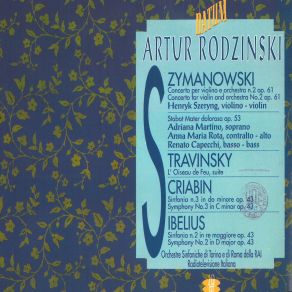 Download track Orchestra Sinfonica Nazionale Della RAI Di Roma - III. Voluptes- Lento Artur Rodzinski