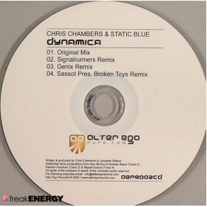 Download track Dynamica (Genix Remix) Static Blue, Chris ChambersGenix