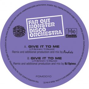 Download track Give It To Me (DJ Spinna's Galactic Soul Mix) The Far Out Monster Disco Orchestra