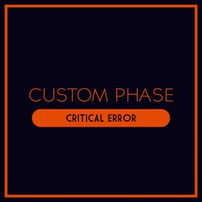 Download track Critical Error Custom Phase