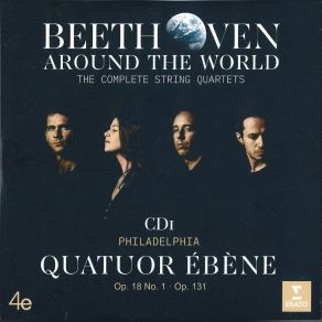 Download track String Quartet No. 1 In F Major Op. 18 No. 1 - III. Scherzo: Allegro Molto Ludwig Van Beethoven, Quatuor Ebène, Pierre Colombet, Raphael Merlin, Marie Chilemme, Gabriel Le Magadure