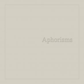 Download track Aphorisms Graham Lambkin