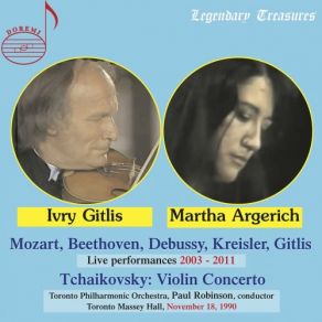 Download track Violin Concerto In D Major, Op. 35: III. Finale. Allegro Vivacissimo (Live) Ivry Gitlis, Martha Argerich, Paul Robinson