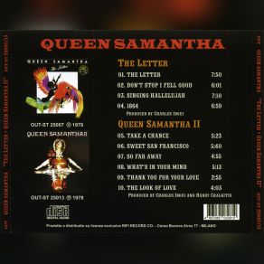 Download track Singing Hallelujah Queen Samantha, Letter