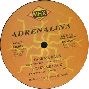 Download track Take Me Back (European Version) Adrenalina