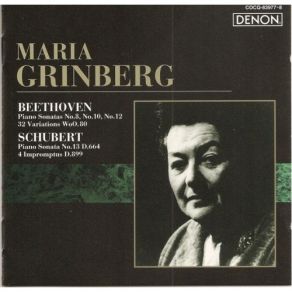 Download track 8 Schubert _ Impromptu, Op. 90 D. 899 No. 3 Ges-Dur Grinberg Maria