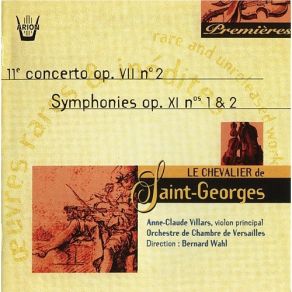 Download track 3. Concerto En Sol Majeur Op. VII No. 2 - III. Presto Joseph Boulogne, Chevalier De Saint-George