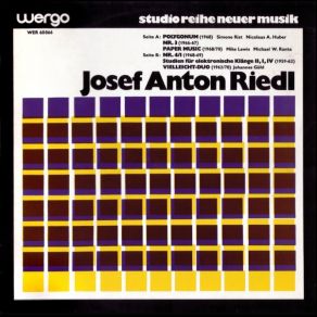 Download track Studien Fur Electronische Klange I' Josef Anton Riedl