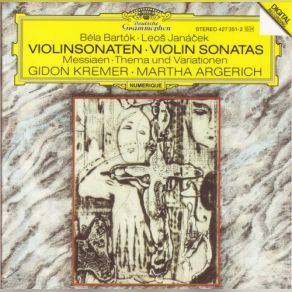 Download track Janacek: Sonata For Violin And Piano (1914-21) - 4. Adagio Gidon Kremer, Martha Argerich, MARTHA ARGERICH GIDON KREMER