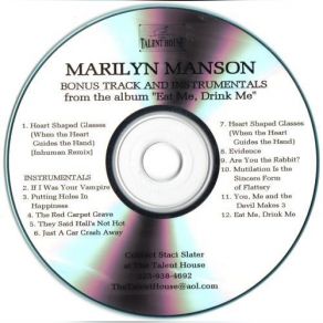 Download track They Said That Hell's Not Hot Marilyn Manson