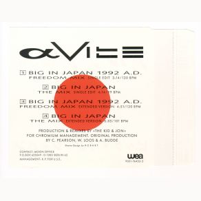 Download track Big In Japan (The Extended Mix) Alphaville