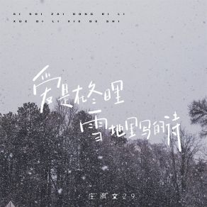 Download track 爱是在冬日里雪地里写的诗 (伴奏) 庄淇文29