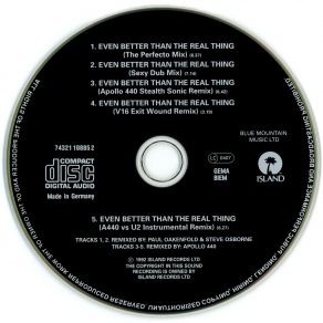 Download track Even Better Than The Real Thing (Sexy Dub Mix)  U2