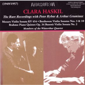 Download track 02. Mozart - Violin Sonata KV 454 2 Arthur Grumiaux, Clara Haskil, Peter Rybar