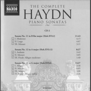 Download track Hob. XVI, Deest, Sonata No. 18 In E Flat Major-Allegro Joseph Haydn, Jeno Jando
