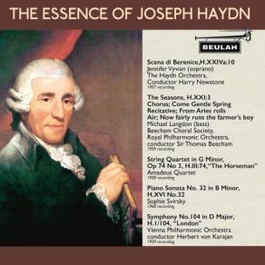 Download track The Seasons, Hob. XXi'3, II. The Spring, 4. Air - Now Fairly Runs The Farmer's Boy (Simon) Joseph Haydn, Simón