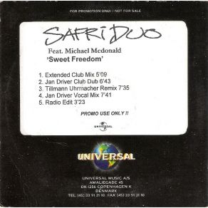 Download track Sweet Freedom (Jan Driver Club Dub) Safri Duo