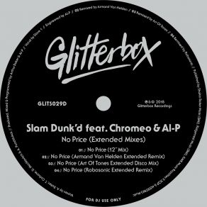 Download track No Price (Art Of Tones Extended Disco Mix) Al PChromeo, Chromeo Al-P