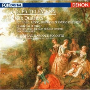 Download track 17. Quartett Für Flöte Oboe Fagott Und B. C. Nr. 5 A-Moll - 2. Divertimento I: Vivace Georg Philipp Telemann