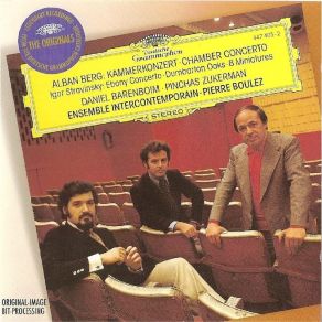 Download track Stravinsky - Ebony Concerto Ensemble InterContemporain, Daniel Barenboim, Michel Arrignon