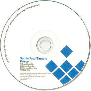 Download track Peace (Original Mix) Saints & Sinners