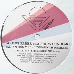 Download track Indian Summer (Hosiannah 2-Step Mix) Rasmus FaberFrida Sundemo