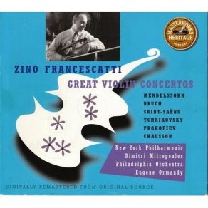 Download track 05. Bruch Violin Concerto No. 1 - Adagio Zino Francescatti, The New York Philharmonic Orchestra