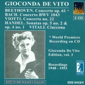 Download track J. S. Bach - DVC In D Minor BWV 1043 - 1. Vivace Gioconda De VitoYehudi Menuhin, The Royal Philormonic Orchestra