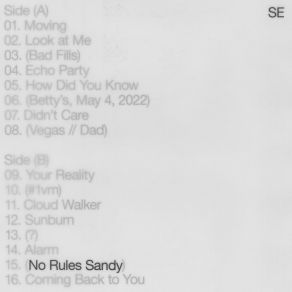 Download track (No Rules Sandy) Sylvan Esso