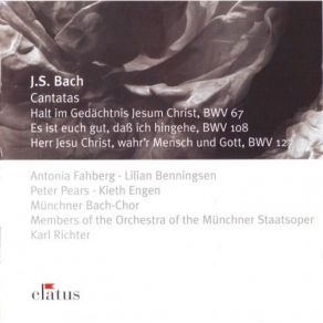 Download track 6. Halt Im Gedachtnis Jesum Christ BWV 67 - Aria Bass Chorus - Friede Sei Mit Euch Johann Sebastian Bach